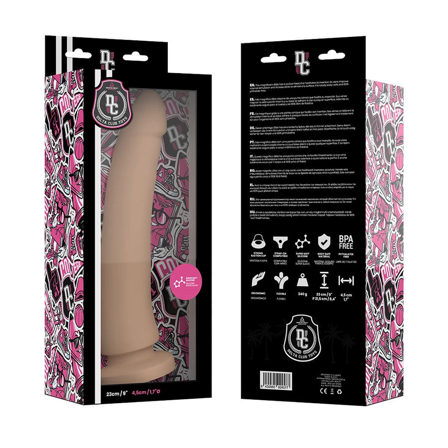 DELTA CLUB - TOYS DILDO NATURALE IN SILICONE MEDICO 23 X 4,5 CM
